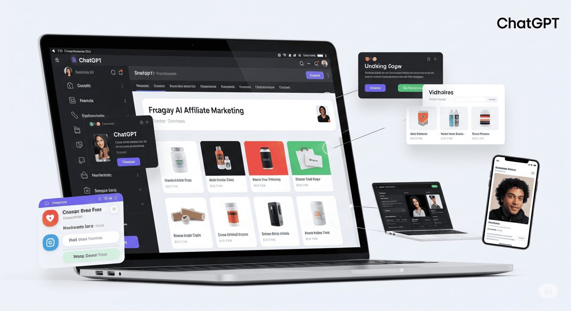 Como usar ChatGPT e IA gratuita para campanhas de afiliados